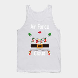 Air Force Claus Santa Christmas Costume Pajama Tank Top